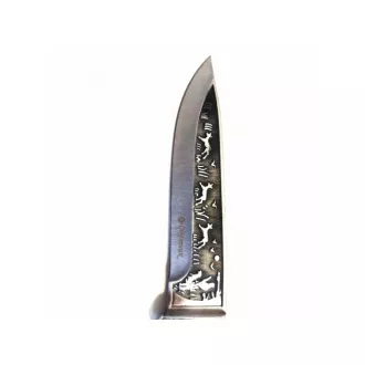 Jagdmesser mit verzierter Klinge, 26 cm