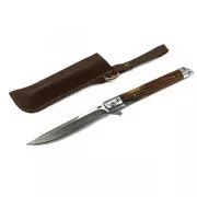 Klappbares Taschenmesser mit Scheide, 21 cm