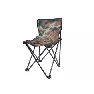 Klappbarer Campingstuhl (ohne Armlehnen), camouflage, Light camouflage