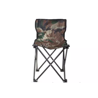 Klappbarer Campingstuhl (ohne Armlehnen), camouflage, Light camouflage
