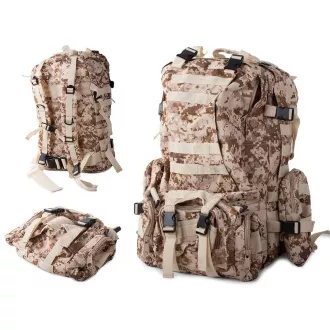 Lynx Tarnrucksack, militärisches Tarnmuster - 48,5 l, Wüstentarn Lynx Tarnrucksack, militärisches Tarnmuster - 48,5 l, Wüstentarn