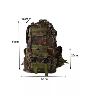 Lynx Tarnrucksack, militärisches Tarnmuster - 48,5 l, Wüstentarn Lynx Tarnrucksack, militärisches Tarnmuster - 48,5 l, Wüstentarn