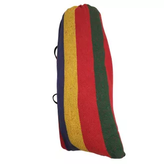 Hängematte aus Baumwolle 270x80cm, für eine Person, Tragkraft 130kg, Blau-Grün Hängematte aus Baumwolle 270x80cm, für eine Person, Tragkraft 130kg, Blau-Grün
