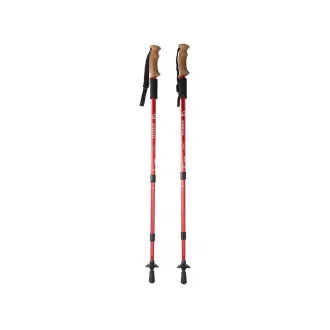 Nordic Walking-Trekkingstöcke mit ergonomischem Korkgriff, 135 cm, 2 Stück, Schwarz Nordic Walking-Trekkingstöcke mit ergonomischem Korkgriff, 135 cm, 2 Stück, Schwarz