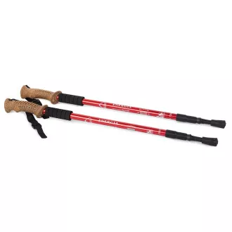 Nordic Walking-Trekkingstöcke mit ergonomischem Korkgriff, 135 cm, 2 Stück, Schwarz Nordic Walking-Trekkingstöcke mit ergonomischem Korkgriff, 135 cm, 2 Stück, Schwarz