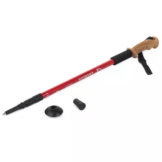 Nordic Walking-Trekkingstöcke mit ergonomischem Korkgriff, 135 cm, 2 Stück, Schwarz Nordic Walking-Trekkingstöcke mit ergonomischem Korkgriff, 135 cm, 2 Stück, Schwarz
