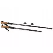 Nordic Walking-Trekkingstöcke mit ergonomischem Korkgriff, 135 cm, 2 Stück, Blau