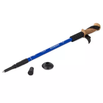 Nordic Walking-Trekkingstöcke mit ergonomischem Korkgriff, 135 cm, 2 Stück, Blau Nordic Walking-Trekkingstöcke mit ergonomischem Korkgriff, 135 cm, 2 Stück, Blau