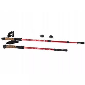 Nordic-Walking-Trekkingstöcke mit Korkgriff, 135 cm, 2 Stück, Schwarz Nordic-Walking-Trekkingstöcke mit Korkgriff, 135 cm, 2 Stück, Schwarz