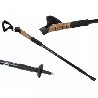 Nordic-Walking-Trekkingstöcke mit Korkgriff, 135 cm, 2 Stück, Rot Nordic-Walking-Trekkingstöcke mit Korkgriff, 135 cm, 2 Stück, Rot