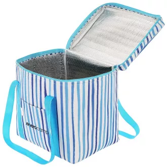 Thermotasche ENERO CAMP 32x25x35 cm, 28 l, blau gestreift Thermotasche ENERO CAMP 32x25x35 cm, 28 l, blau gestreift
