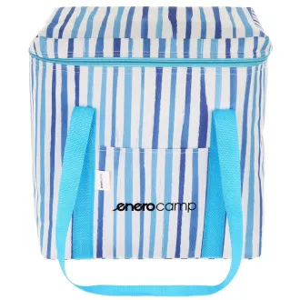 Thermotasche ENERO CAMP 32x25x35 cm, 28 l, blau gestreift Thermotasche ENERO CAMP 32x25x35 cm, 28 l, blau gestreift