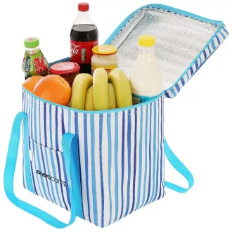 Thermotasche ENERO CAMP 32x25x35 cm, 28 l, blau gestreift Thermotasche ENERO CAMP 32x25x35 cm, 28 l, blau gestreift