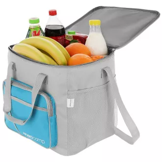 Thermotasche ENERO CAMP 36x25x33 cm, 30 l, grau-blau