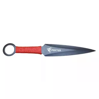FOXTER Wurfmesserset mit geflochtenem Griff, 17,5 cm 3 Stück FOXTER Wurfmesserset mit geflochtenem Griff, 17,5 cm 3 Stück