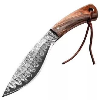 Wandermesser mit verzierter Klinge KUKRI, 19 cm