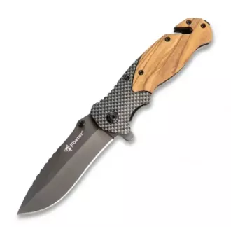 FOXTER Klappbares Rettungs-Jagdmesser, 21 cm