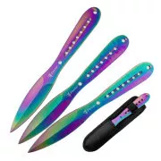 FOXTER Wurfmesserset, mit Scheide, 23 cm 3 Stück