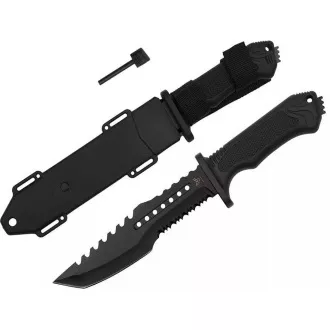 Militärisches Überlebensmesser mit Feuerstein, 31 cm Militärisches Überlebensmesser mit Feuerstein, 31 cm