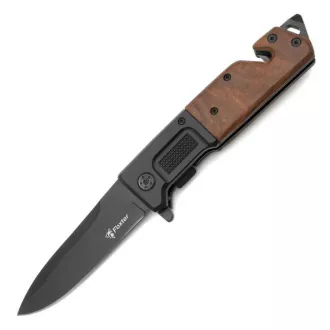 FOXTER Klappbares Wandermesser mit Holzgriff, 23 cm
