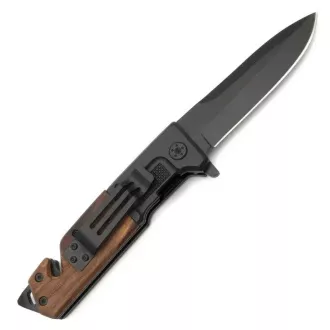 FOXTER Klappbares Wandermesser mit Holzgriff, 23 cm