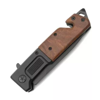 FOXTER Klappbares Wandermesser mit Holzgriff, 23 cm