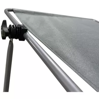 Klappbarer Strandkorb auf Rädern, 116x62x62-90 cm, grau Klappbarer Strandkorb auf Rädern, 116x62x62-90 cm, grau