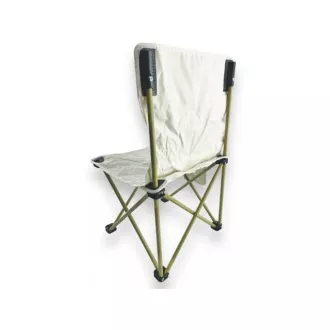 Großer klappbarer Campingstuhl 40x40x68 cm, Weiß Großer klappbarer Campingstuhl 40x40x68 cm, Weiß