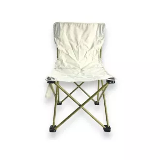 Großer klappbarer Campingstuhl 40x40x68 cm, Schwarz