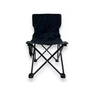 Kleiner klappbarer Campingstuhl 35x35x60 cm, Schwarz