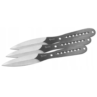 Wurfmesserset mit Scheide, 23 cm, 3 Stück