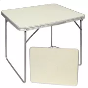 Klappbarer Campingtisch 80x60x70 cm, weiß