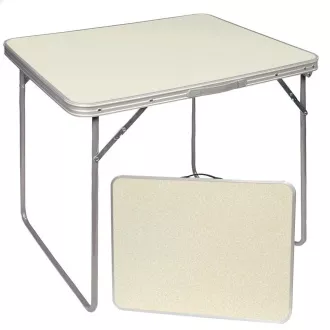 Klappbarer Campingtisch 80x60x70 cm, weiß
