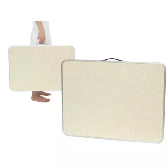 Klappbarer Campingtisch 80x60x70 cm, weiß