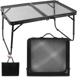 Klappbarer Campingtisch 60x40x27 cm, schwarz Klappbarer Campingtisch 60x40x27 cm, schwarz