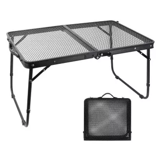 Klappbarer Campingtisch 60x40x27 cm, schwarz Klappbarer Campingtisch 60x40x27 cm, schwarz