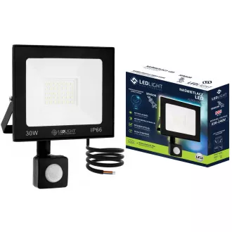Halogen-LED-Lampe mit Bewegungssensor IP66 30W, kaltweiß