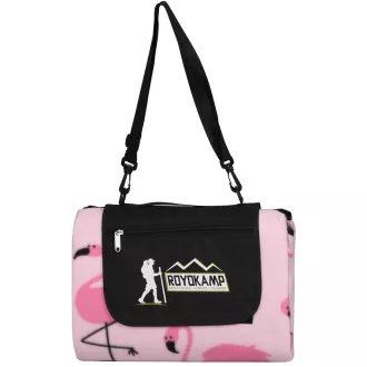 Runde Picknick-Decke 200 cm mit ALU-Bezug FLAMINGO