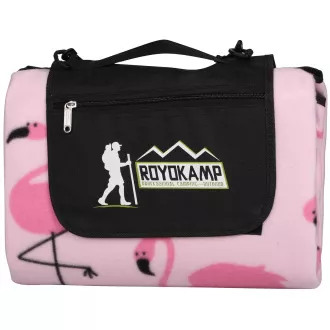 Runde Picknick-Decke 200 cm mit ALU-Bezug FLAMINGO