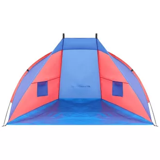 Strandzelt ROYOKAMP 200x100x105 cm, rot-blau Strandzelt ROYOKAMP 200x100x105 cm, rot-blau