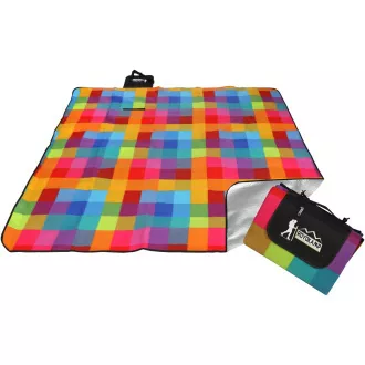 Picknickdecke 200x180 cm mit ALU-Bezug, Regenbogen Picknickdecke 200x180 cm mit ALU-Bezug, Regenbogen