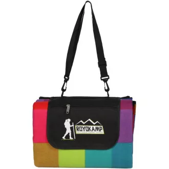 Picknickdecke 200x180 cm mit ALU-Bezug, Regenbogen Picknickdecke 200x180 cm mit ALU-Bezug, Regenbogen