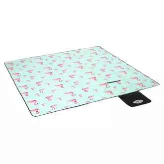 Picknick-Decke 200x200 cm MINT FLAMINGO