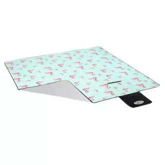 Picknick-Decke 200x200 cm MINT FLAMINGO