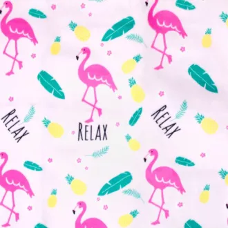 Picknick-Decke 200x200 PINK FLAMINGO