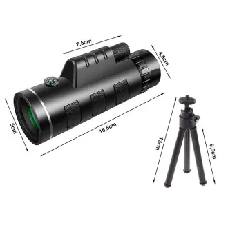 Monokulare 40x60 touristischen Fernglas mit Stativ für Telefon GENETIC-OPTIC - Gebraucht Monokulare 40x60 touristischen Fernglas mit Stativ für Telefon GENETIC-OPTIC - Gebraucht