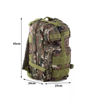 Militärischer Wanderrucksack 30 l, Schwarz