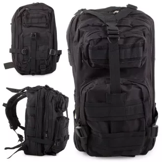 Militärischer Wanderrucksack 30 l, Schwarz