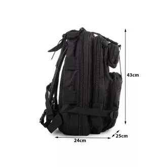 Militärischer Wanderrucksack 30 l, Schwarz