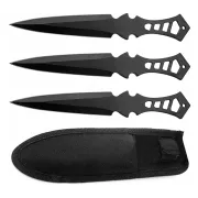 Wurfmesser - Set mit Scheide 3 Stück 19 cm